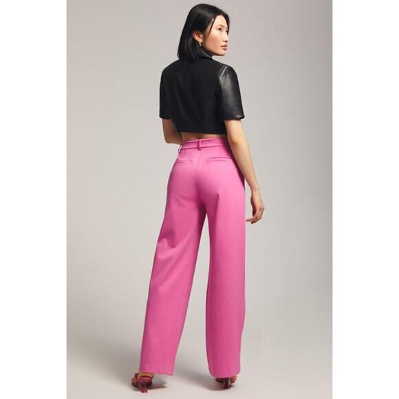 Anthropologie x Sanctuary Women's Metropolis Trousers in Wild Pink Size 32 NWT - Picture 3 of 10